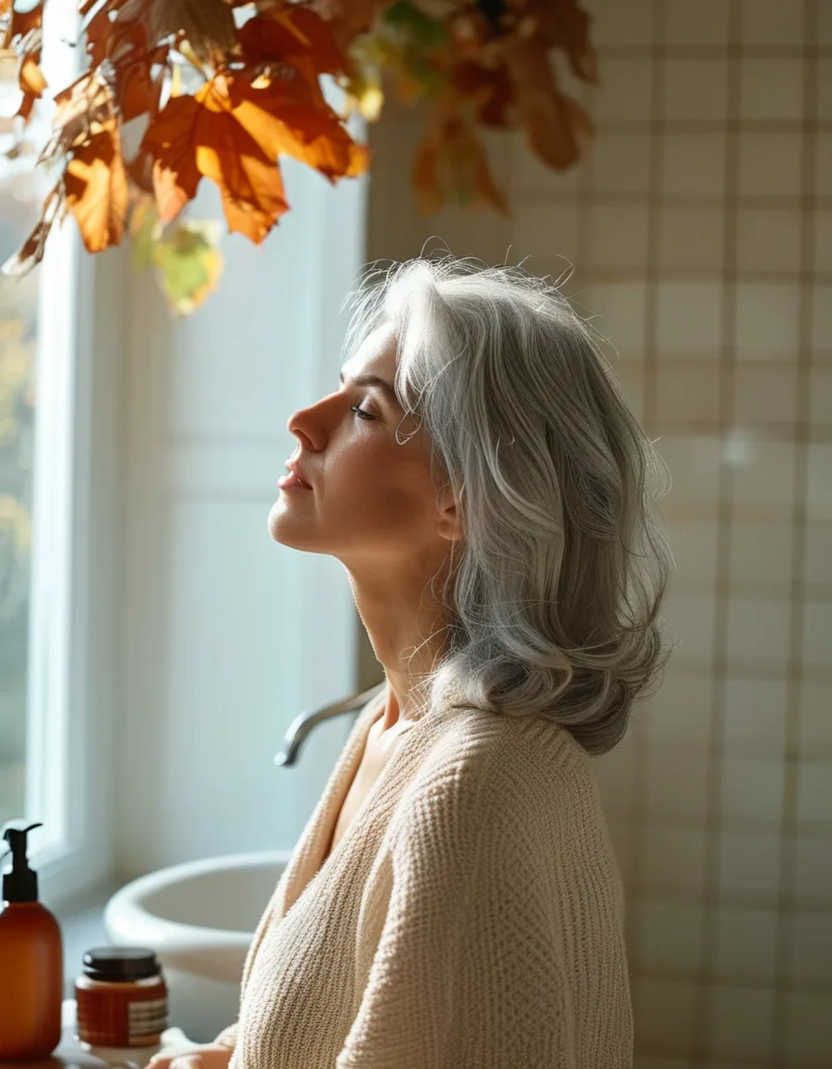 Gray Hair Gets Drier the Week the Heating Comes On
