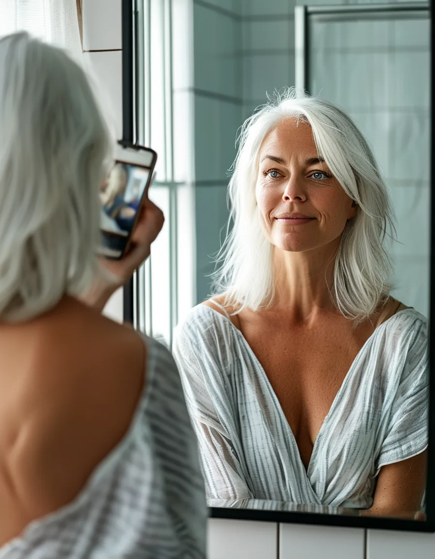 Why Gray Hair Looks Different in Photos Than in the Mirror (It's Not Just Lighting)