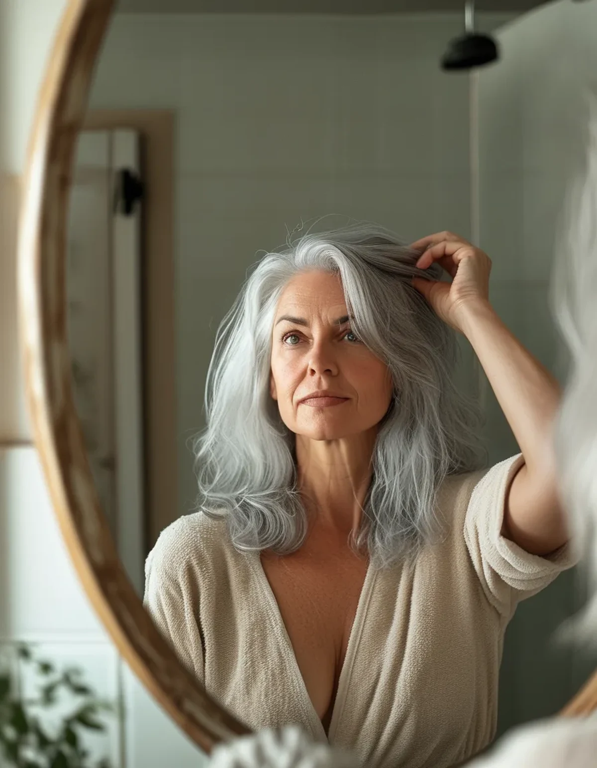 Why Gray Hair Feels Coarser Than It Actually Is