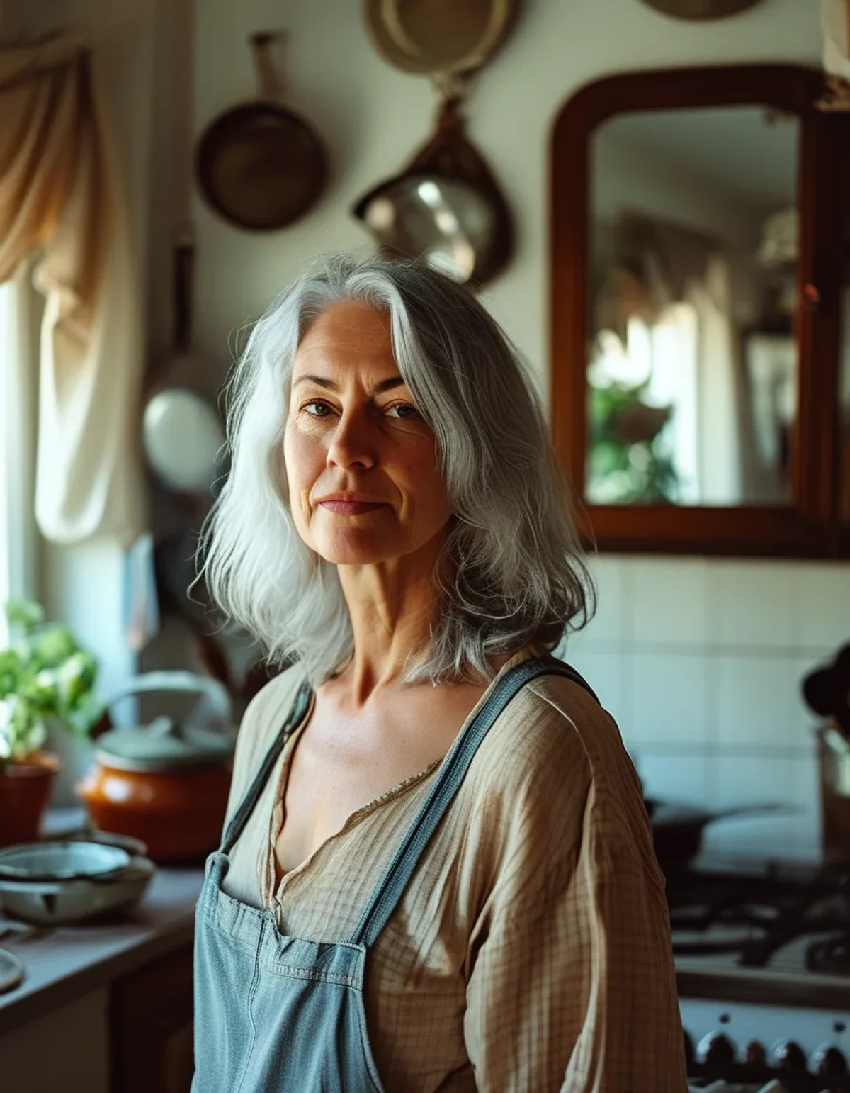 Why Gray Hair Looks Yellow Under Kitchen Light — and Not in Daylight