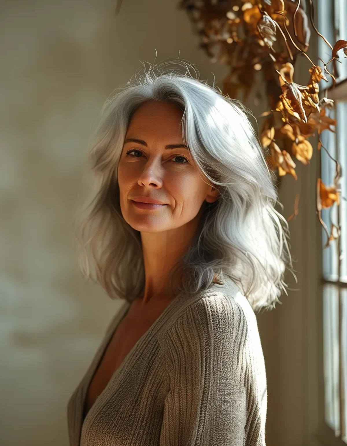 Why Silver Hair Looks Different Under Autumn Light