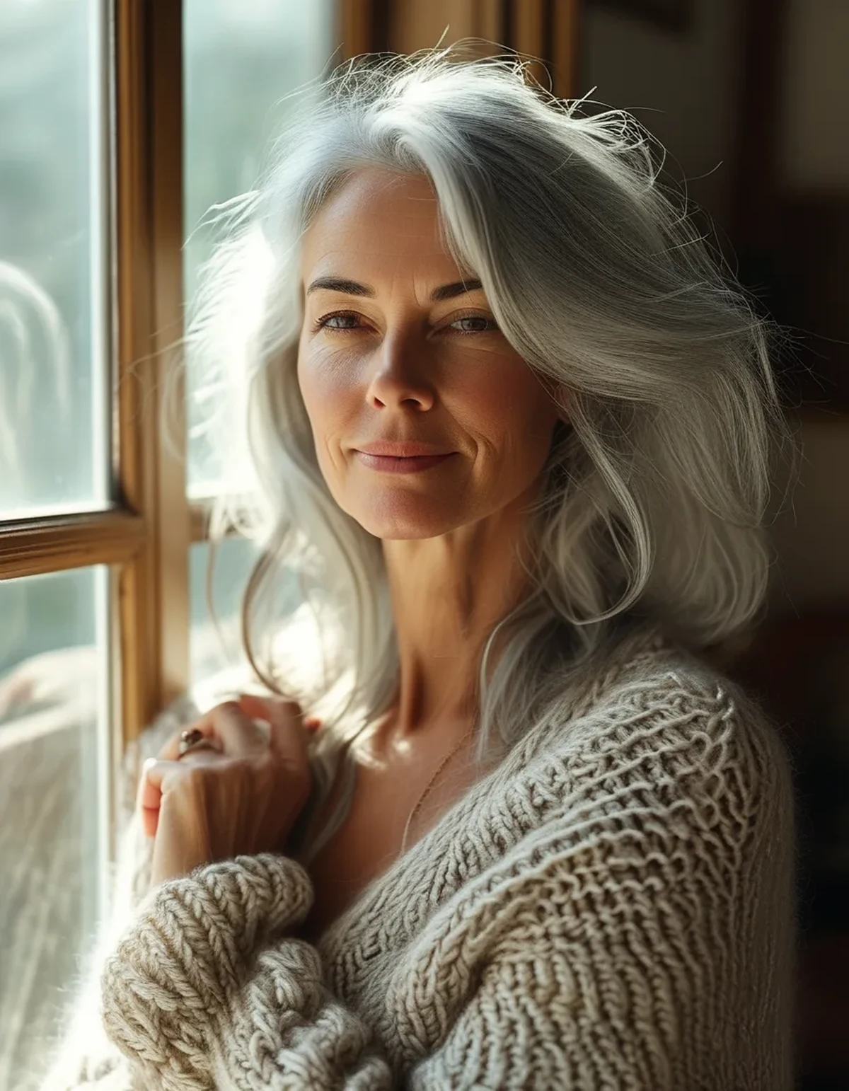 Why Your Gray Hair Holds a Style Worse Once the Heating Comes On