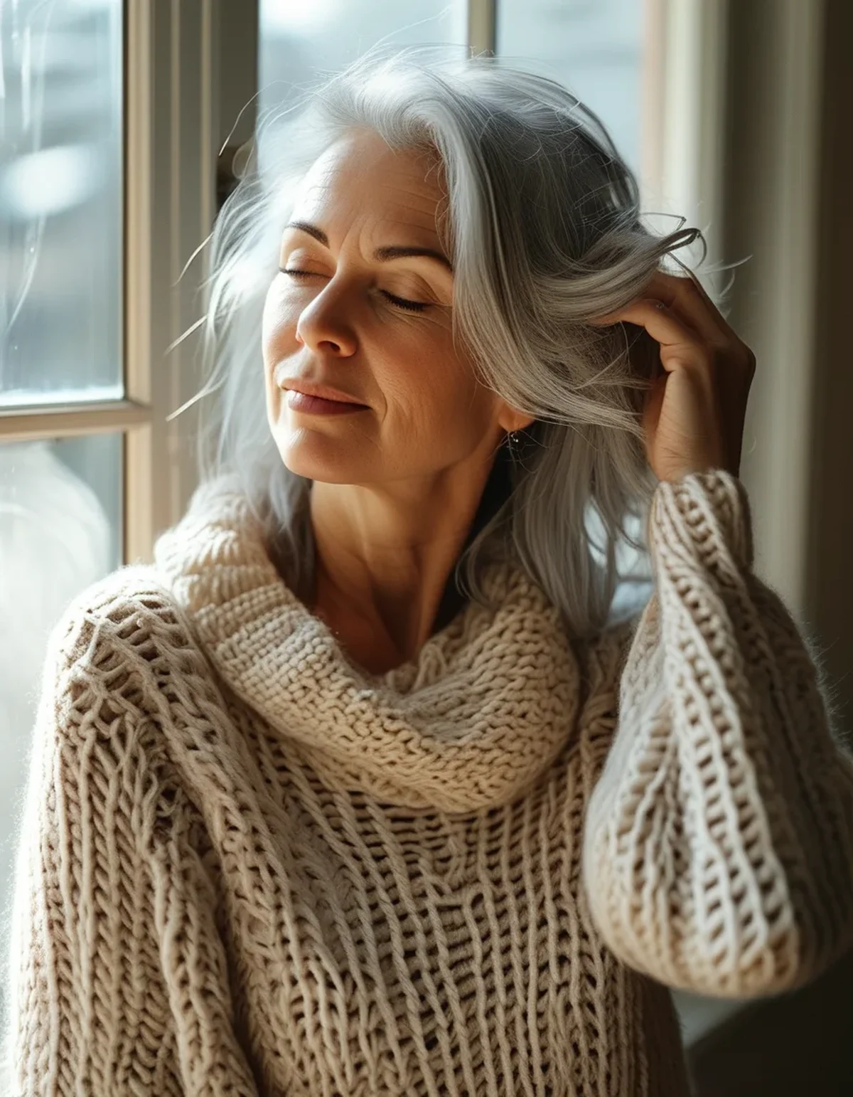 Why Your Gray Hair Holds a Style Worse Once the Heating Comes On
